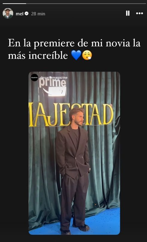 Álvaro Mel en la premiere de 'Su majestad' 