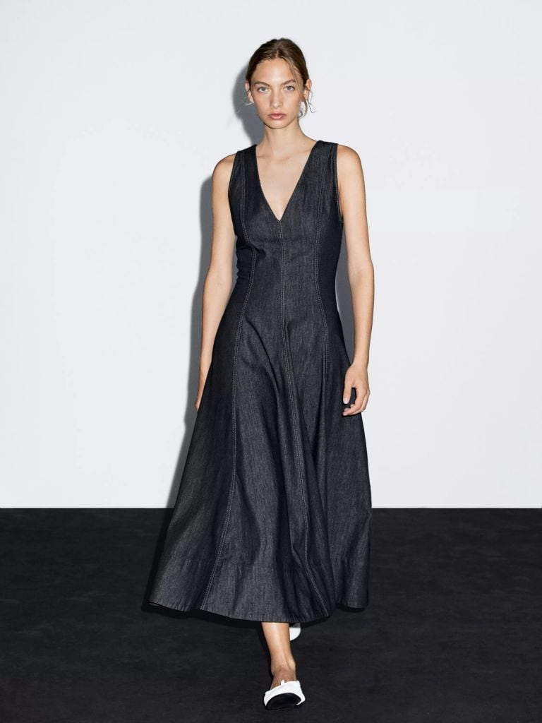 Vesrtido denim Massimo Dutti