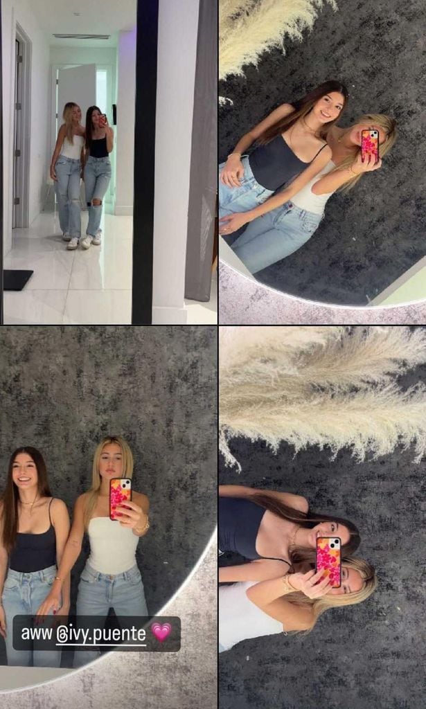 Kailey Levy con la novia de su hermano, Ivy Puente