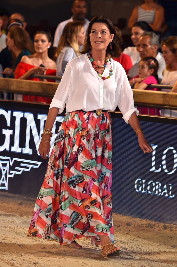 La princesa Carolina en la ceremonia del Grand Prix de Mónaco, 2017.