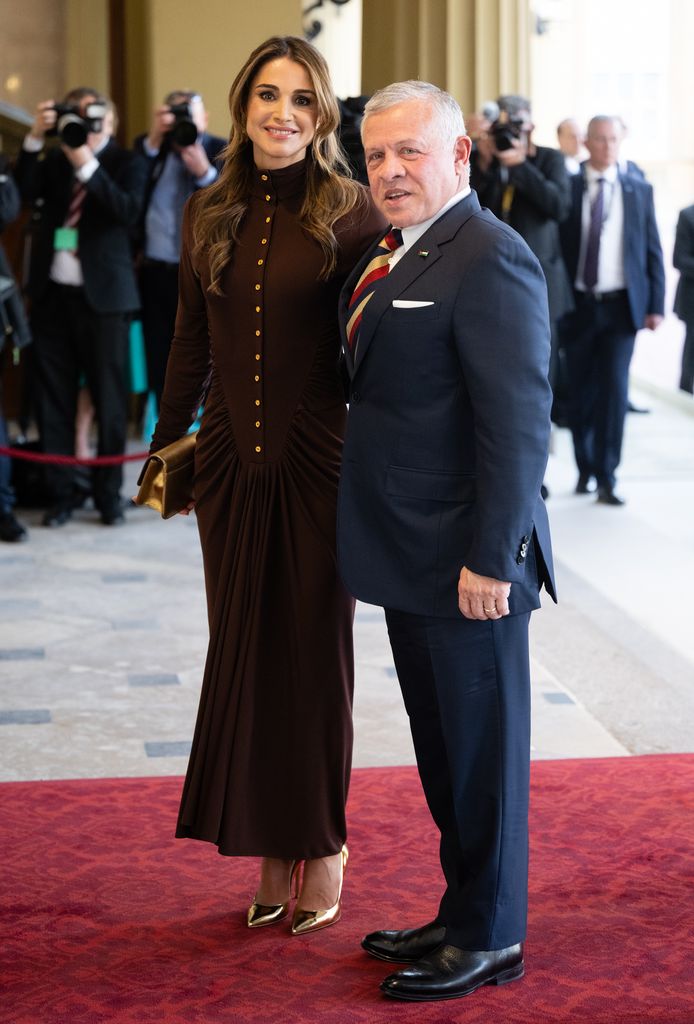 La reina Rania de Jordania y el rey Abdalá II.