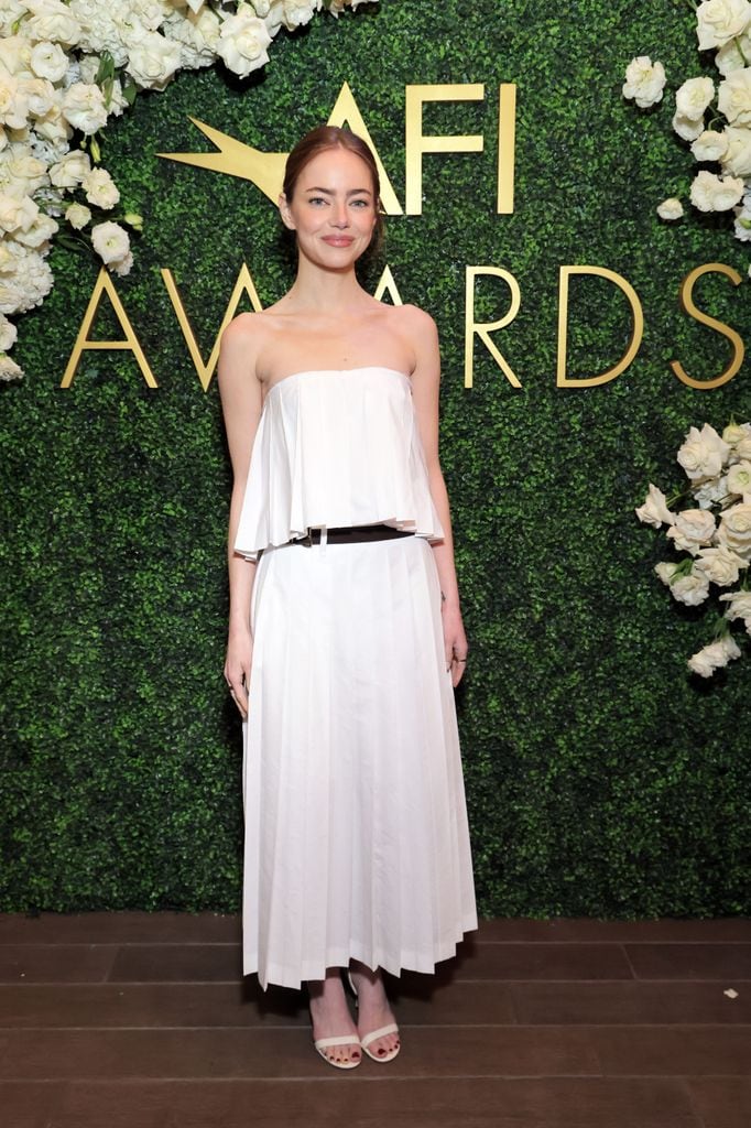 Emma Stone en los AFI Awards 2026.