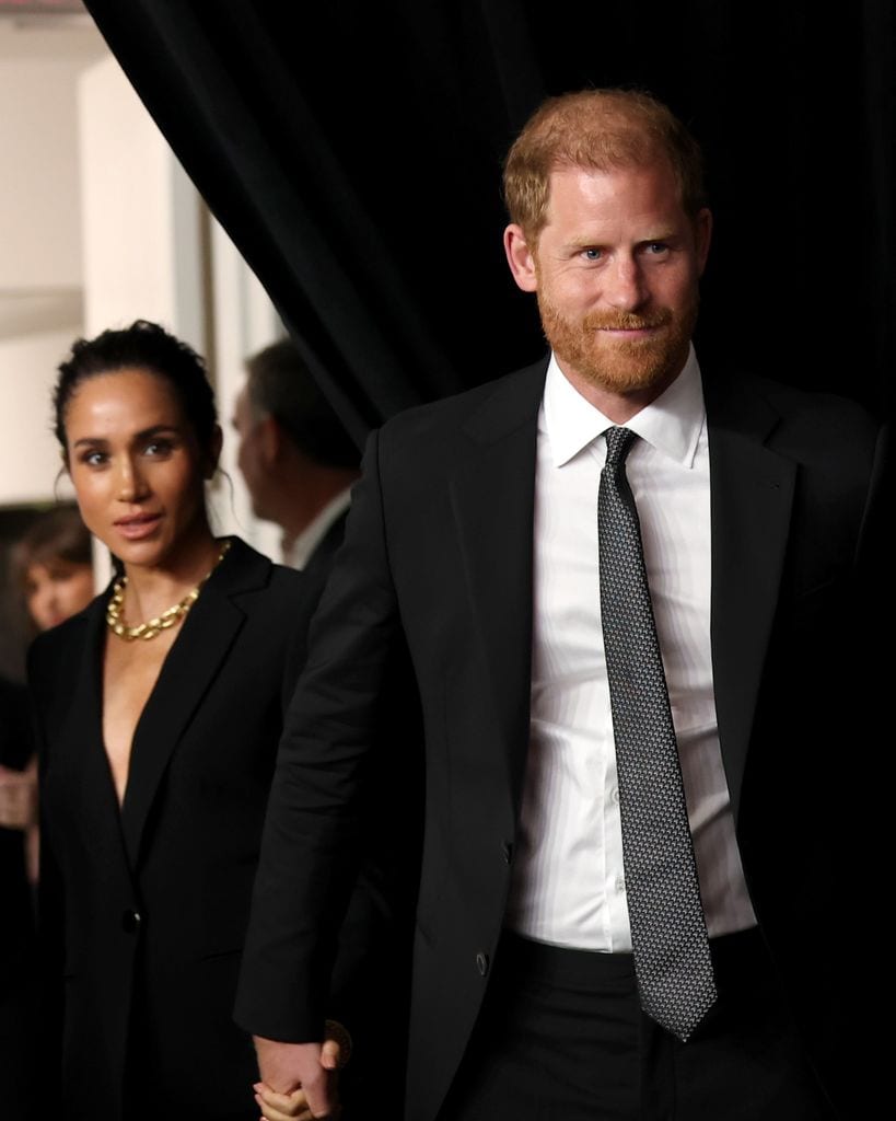 Meghan Markle y el príncipe Harry en la tercera edición de la gala anual del Proyecto Healthy Minds, en Spring Studios, en Nueva York.
