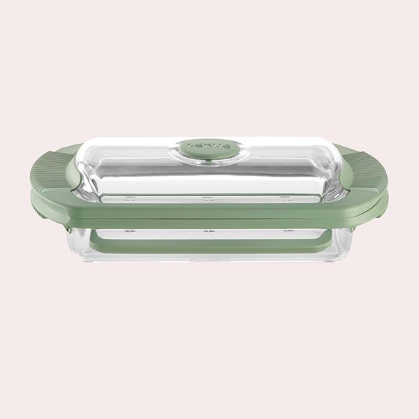 Lékué Estuche de Vapor de Vidrio Transparente