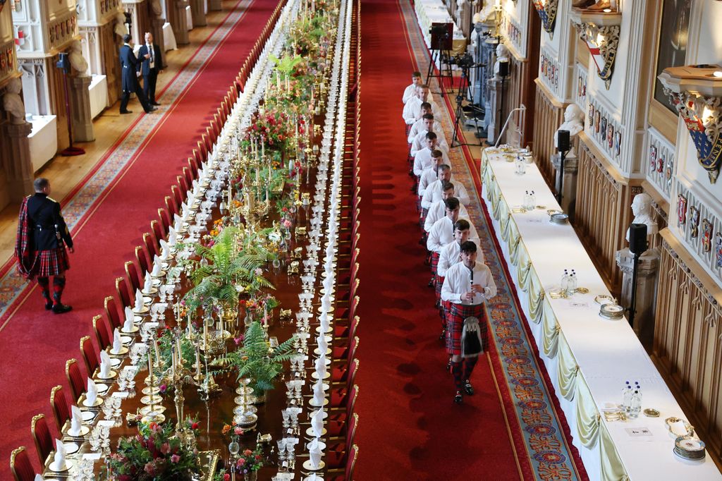 Cena de gala en el castillo de Windsor para el matrimonio Trump