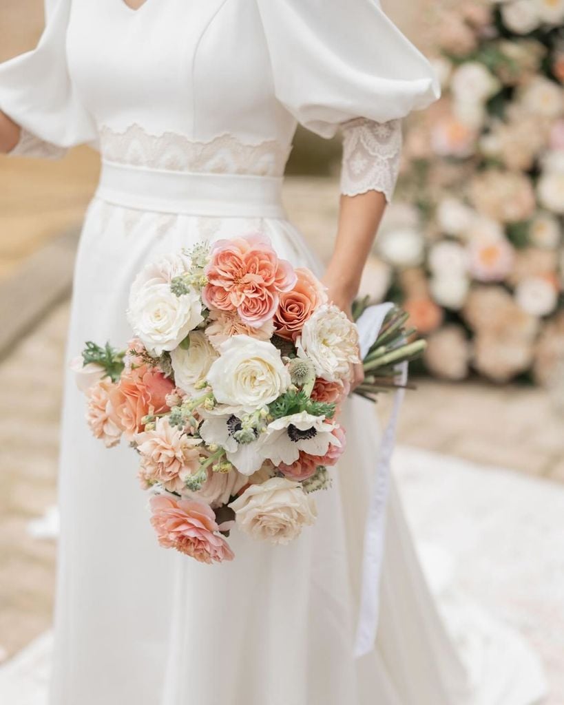 Ramos de novia protagonistas con colores pastel