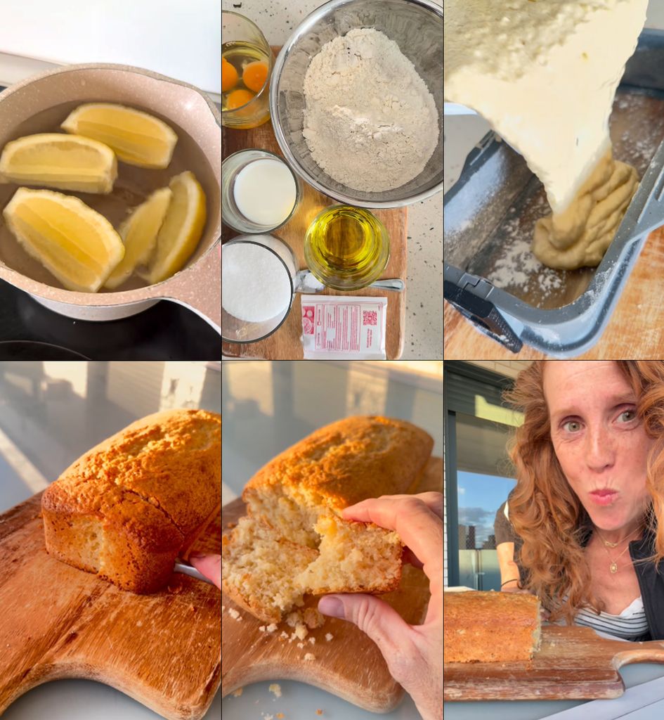 Algunos de los pasos de la receta.