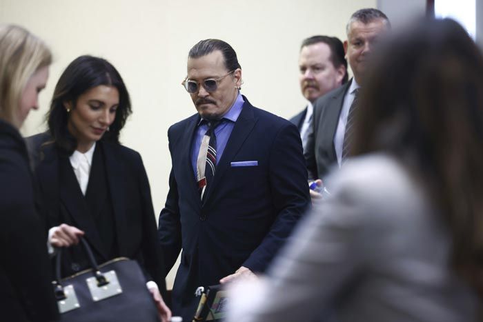 Johnny Depp en el juicio que le enfrenta a Amber Heard