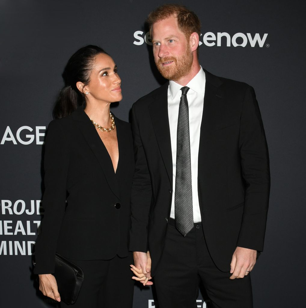 El príncipe Harry y Meghan Markle son premiados por su labor humanitaria en la World Mental Health Day Gala, organizada por Project Healthy Minds, en Tribeca, Nueva York, el 9 de octubre de 2025
