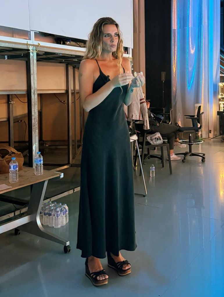 La hija mayor de Bertín Osborne durante su participación en el plató de Telecinco