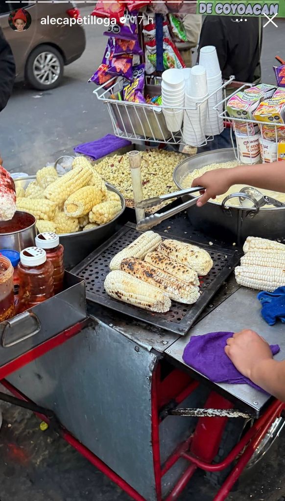 Ale captó un poco de la gastronomía callejera de Coyoacán. 