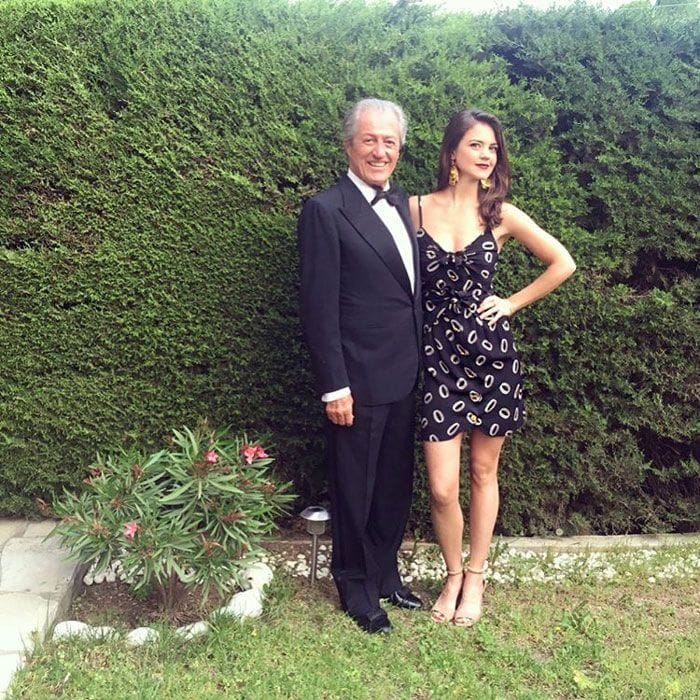 Isabelle y su padre Philippe Junot