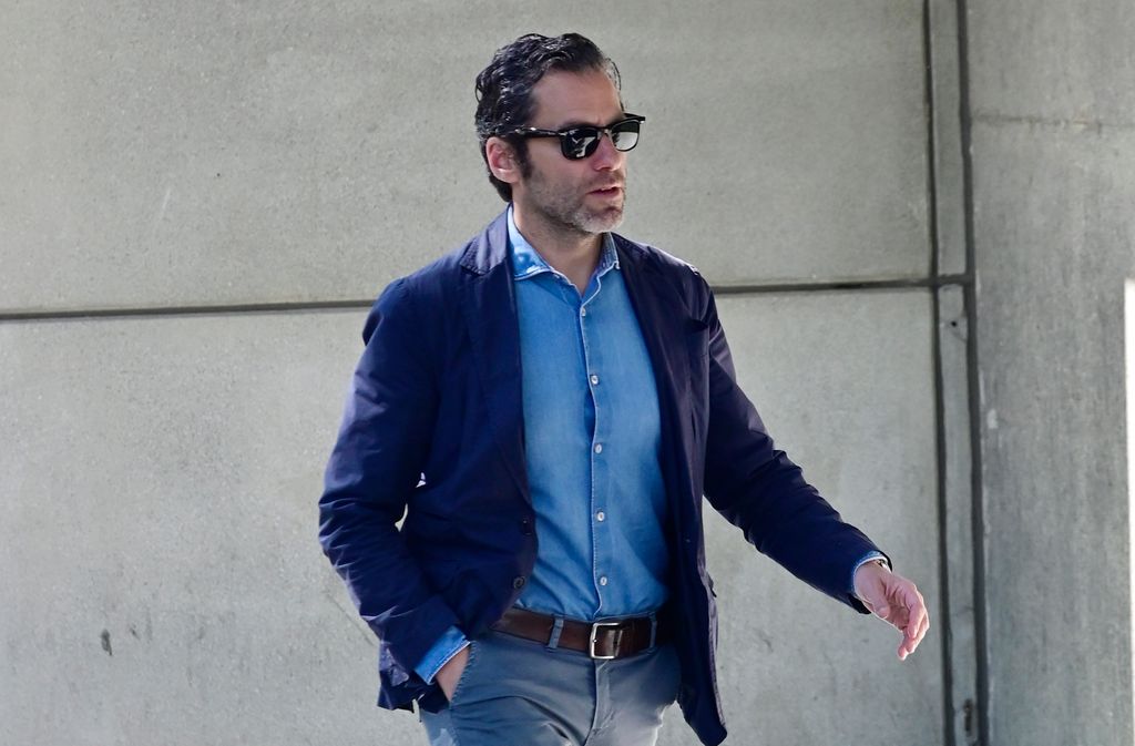 Borja Semper en el entierro de Josep Pique