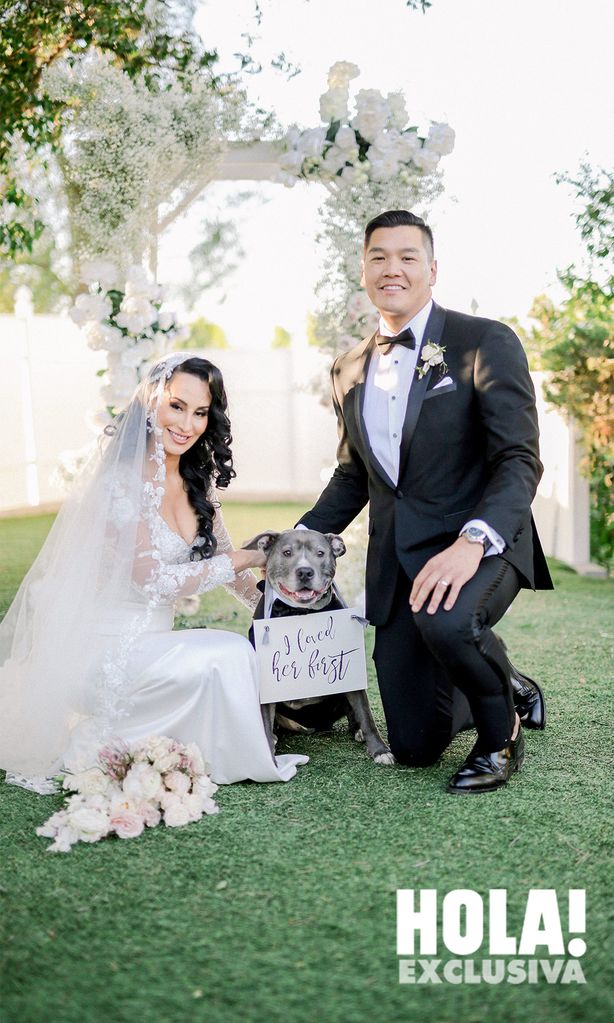El perrito de Victoria, tiene doce años, raza pitbull, se llama Smokey