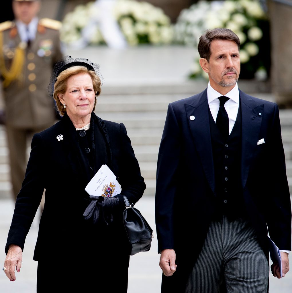 Ana María de Grecia y su hijo, el príncipe Pablo, en una imagen de archivo