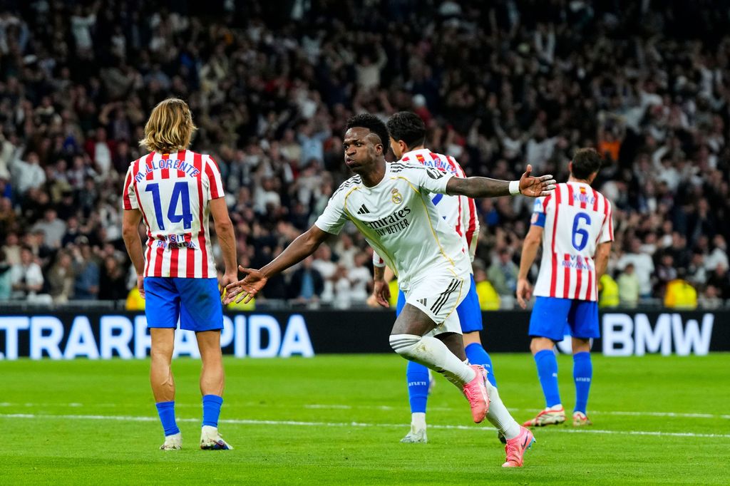 Vinicius Jr., con sus dos tantos, fue clave en el triunfo del Real Madrid