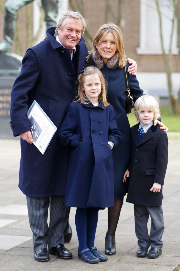 El duque de Marlborough con su segunda mujer y sus hijos