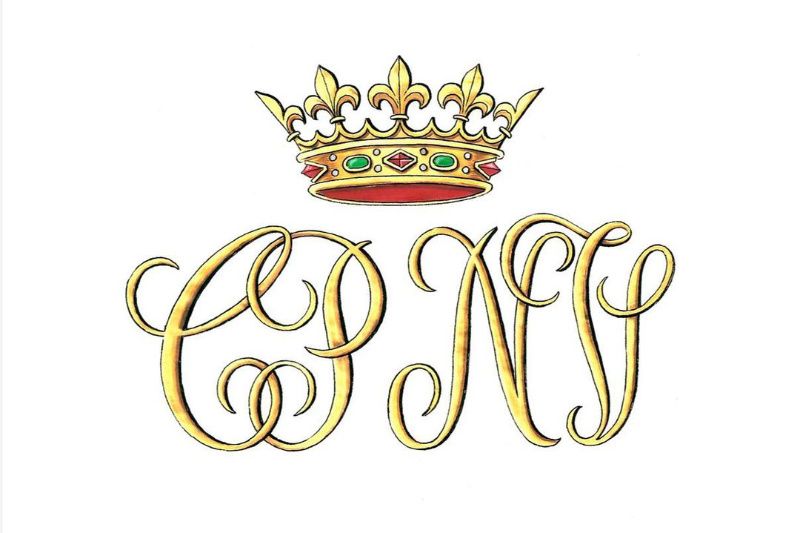 Monograma de Carlos Felipe de Orleans y Naomi Valeska