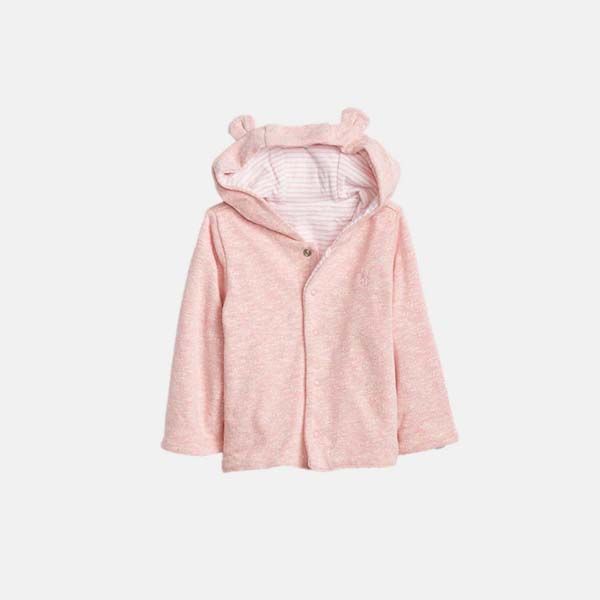 sudadera rosa orejitas bebe