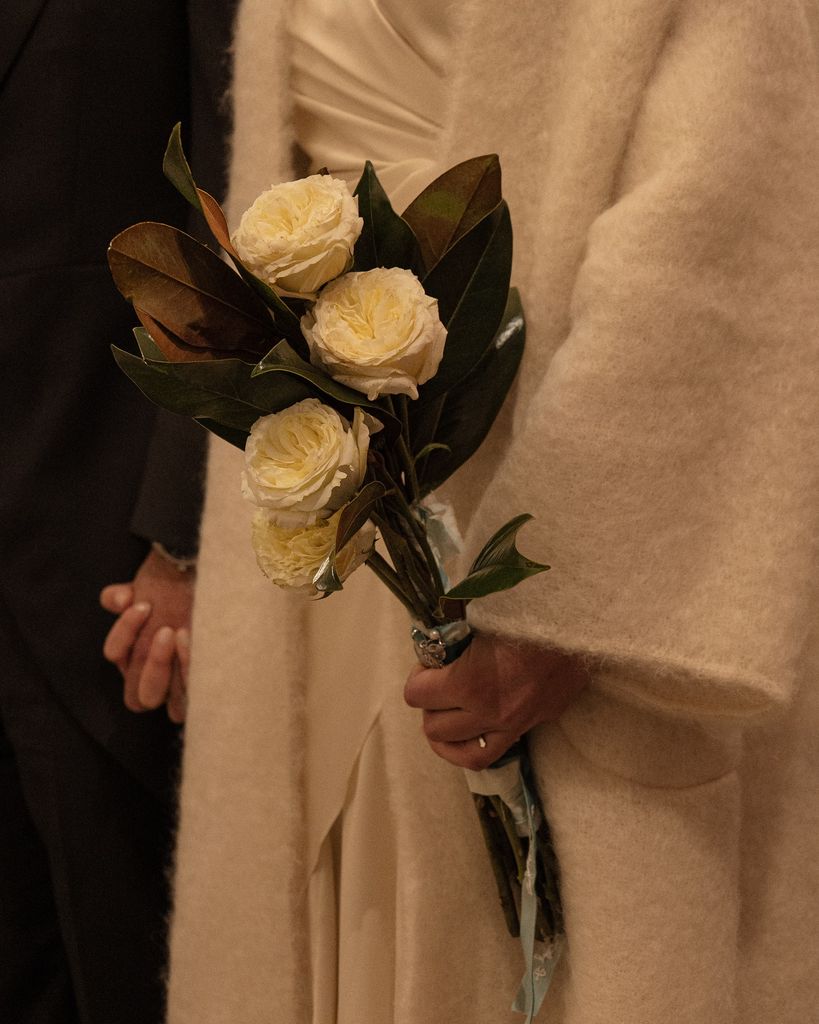 Ramos de novia blancos exóticos magnolio