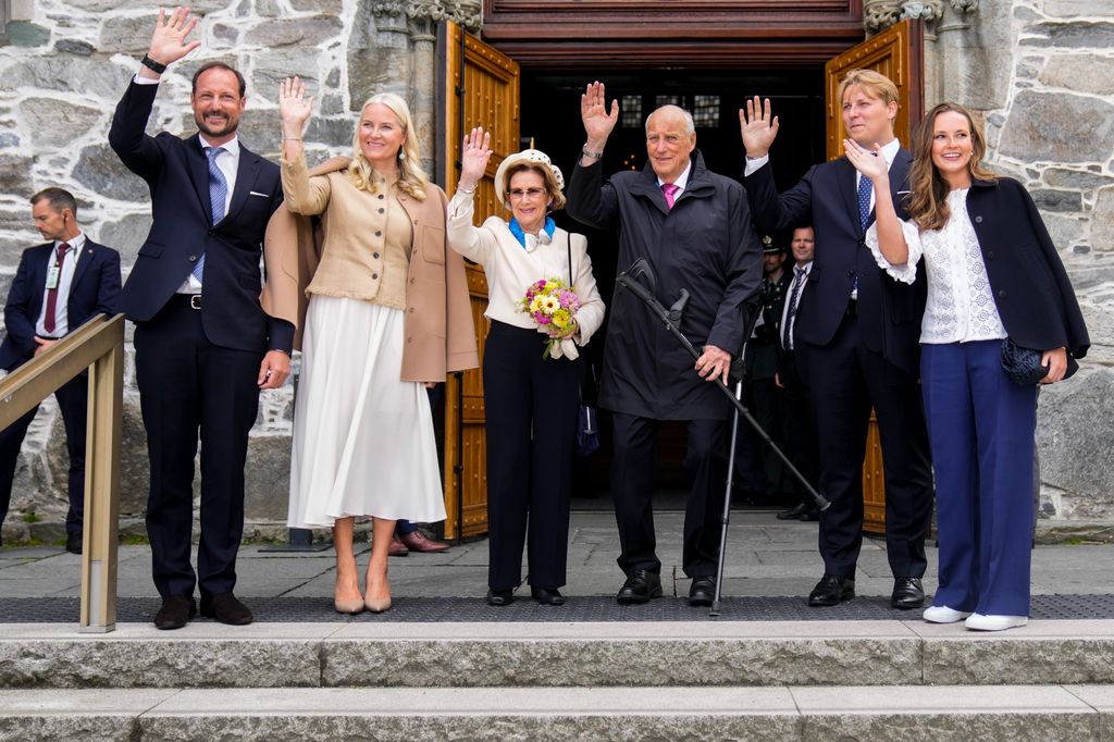 La Familia Real Noruega en Stavanger