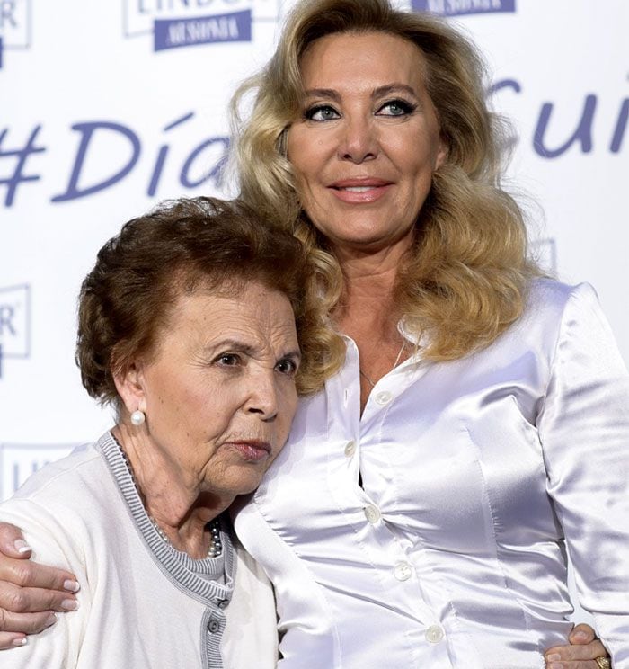 Norma Duval y su madre