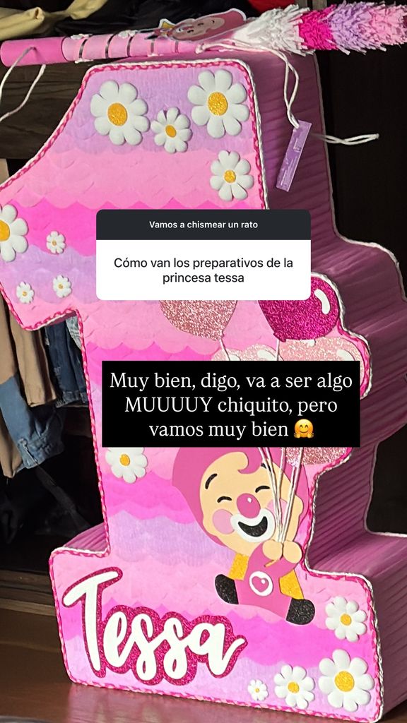 Paola Dalay reveló que todo marcha bien con los preparativos de la fiesta de cumpleaños de Tessa.