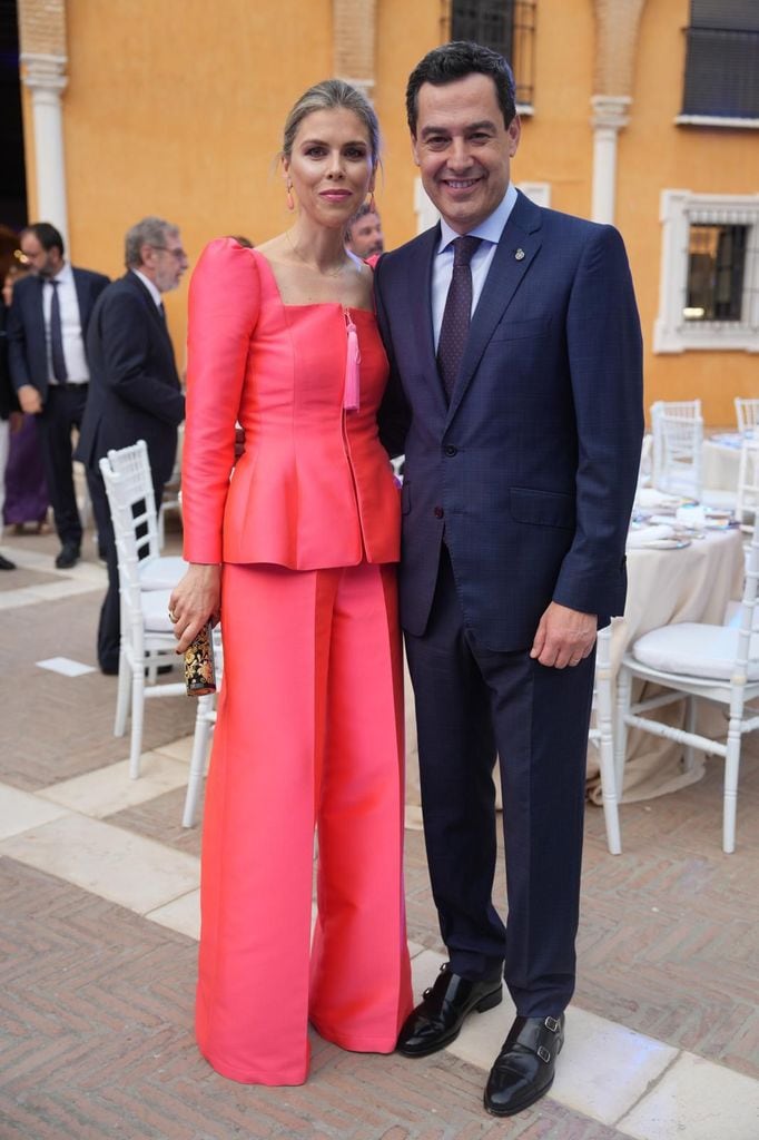Manuela Villena anoche de Caprile x Silbon en el Alcázar con motivo de la celebración del VIII Congreso Iberoamericano en Sevilla