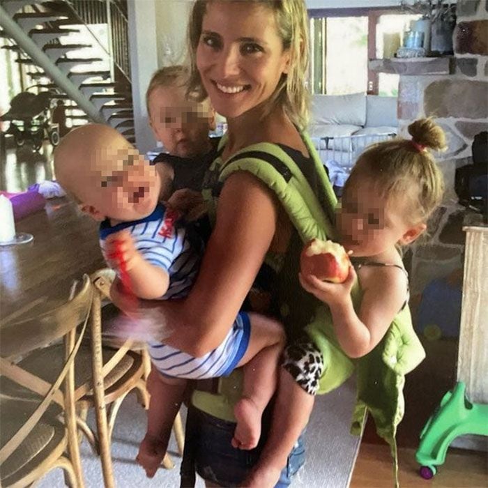 Elsa Pataky con sus tres hijos