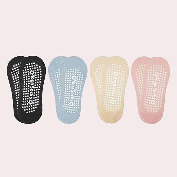 4 Pares Comodos Calcetines Yoga