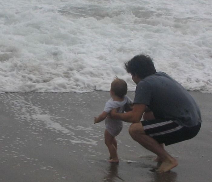 Casey Affleck y su hijo 