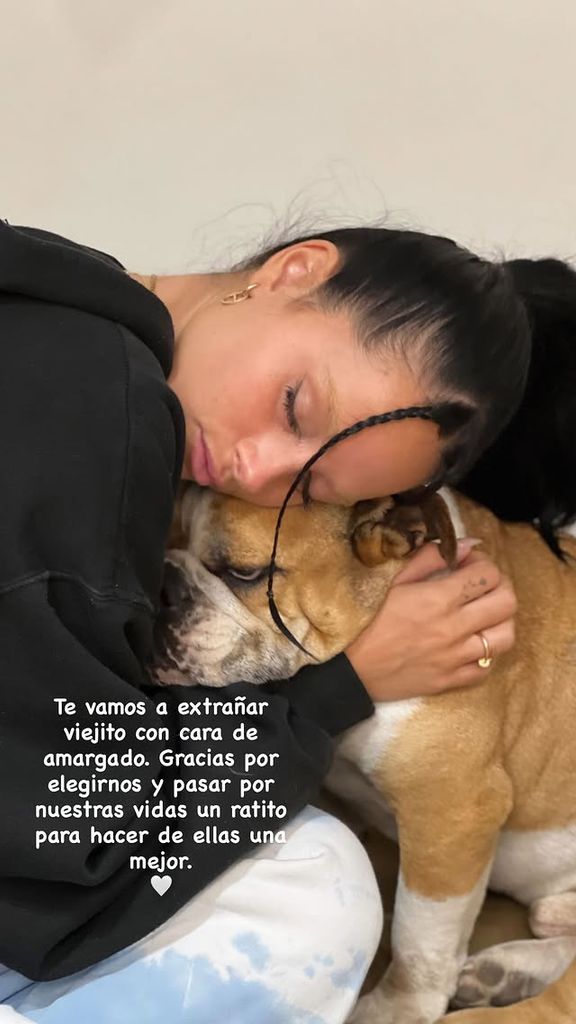 Oriana Sabatini se despidió de su amado perro Chopper con entrañables imágenes.