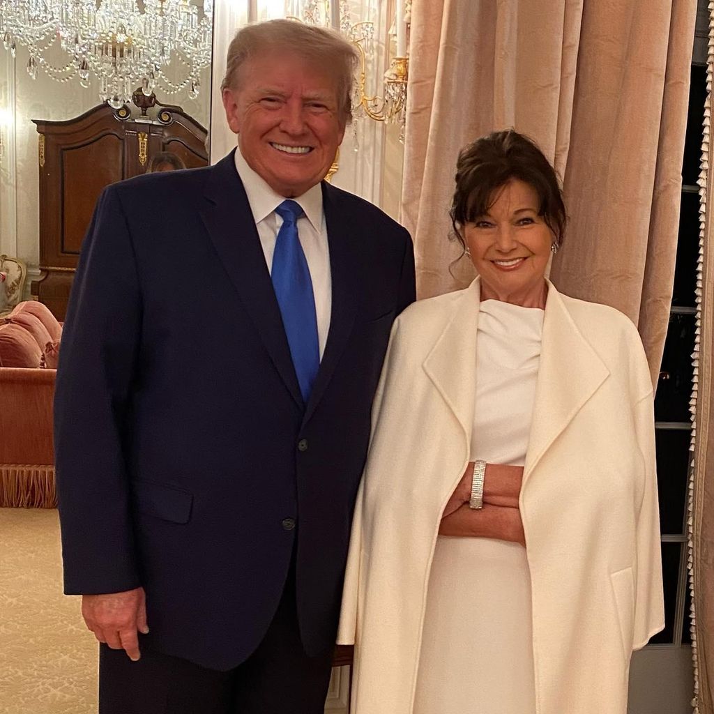 Donald Trump y su suegra Amalija Knavs
