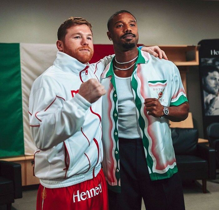 Canelo y Michael B. Jordan 