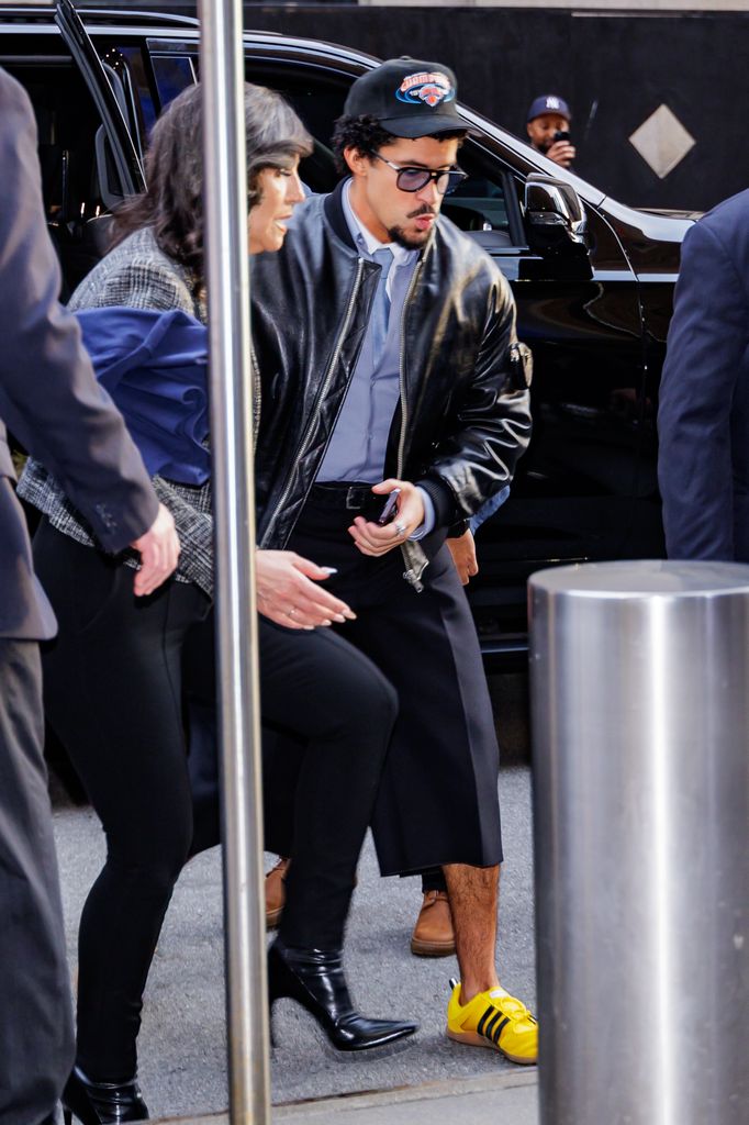 Bad Bunny llegando al Madison Square Garden
