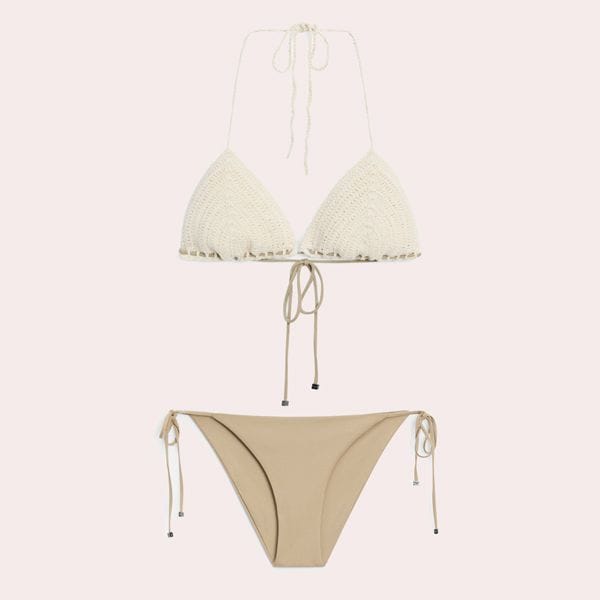 SET BIKINI COMBINADO CROCHET massimo dutti