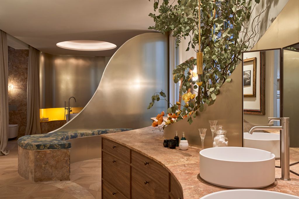 Baño de diseño biofílico