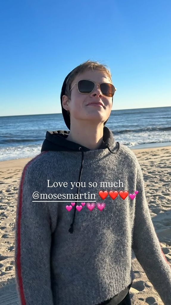 Apple, la hija de Gwyneth Paltrow, felicita a su hermano Moses