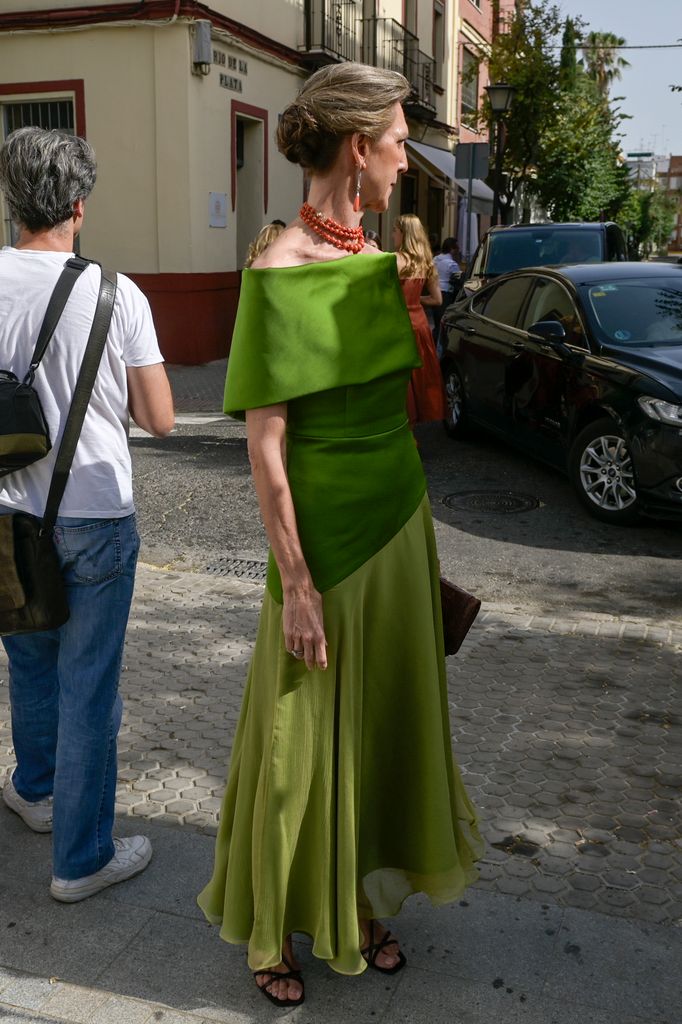 Rocío Molina Montes en la boda de su hija Carmen Laffón con Jaime Palomar en Sevilla, 2026.