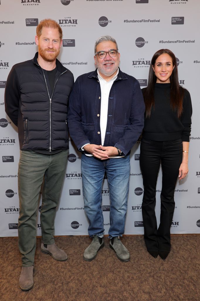 Meghan Markle y Harry en la premiere de "Cookie Queens" en el festival de cine de Sundance, 2026.