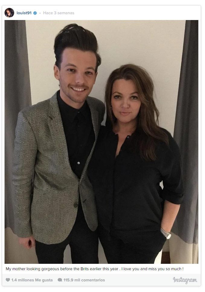 Louis Tomlinson y su madre
