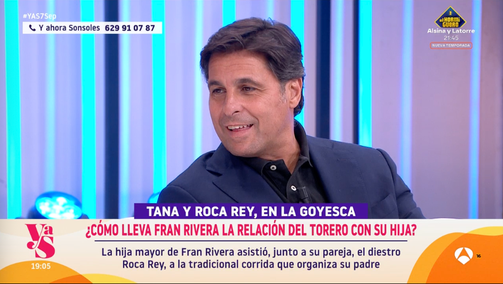 Fran Rivera en 'Y ahora Sonsoles'