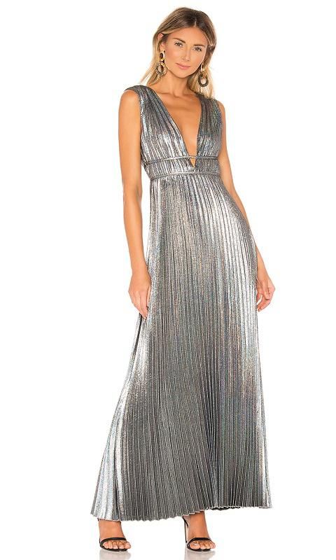 esme dress metalizado de house of harlow 1960