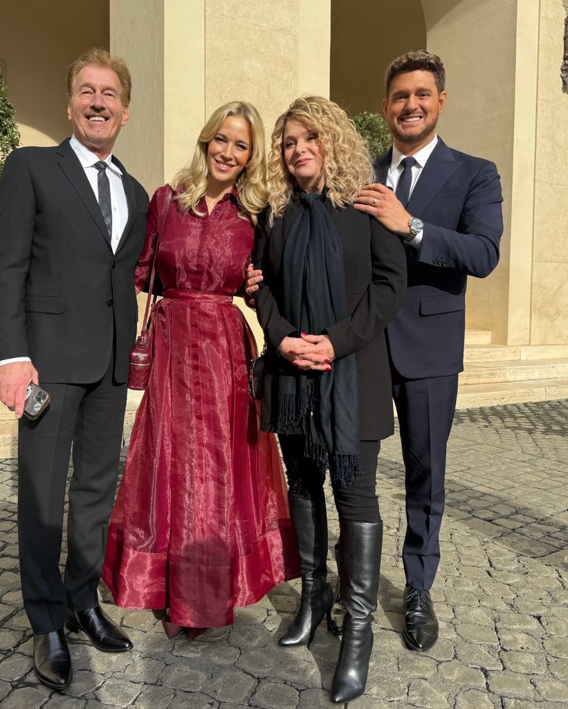 La emocionante visita al Vaticano de Michael Bublé y Luisana Lopilato