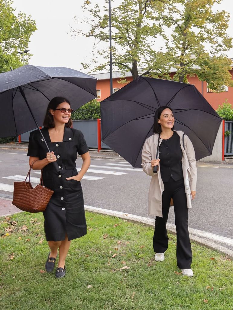 Isabelle Junot y Tamara Falcó en Módena