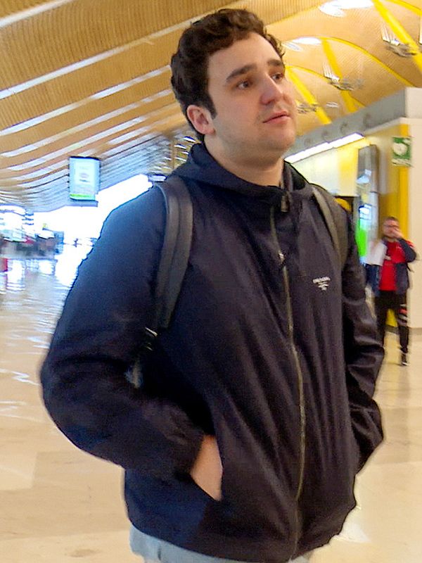 Felipe de Marichalar en el aeropuerto de Barajas