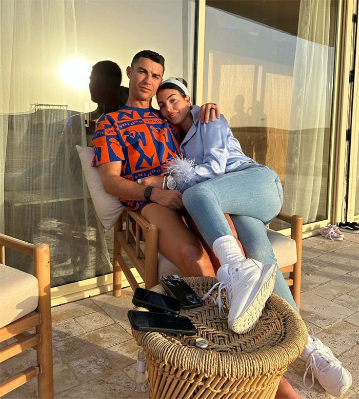 Cristiano celebrando su cumplaños con Georgina