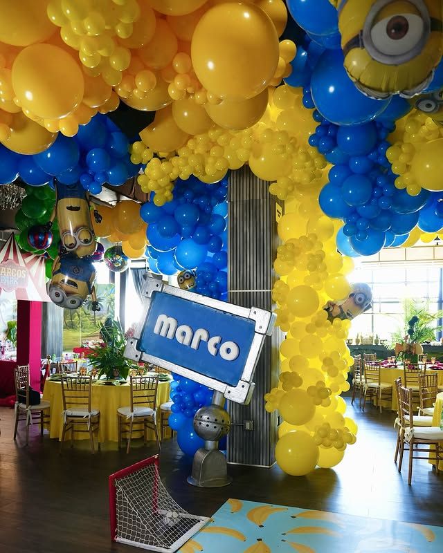 La ambientación de la fiesta estuvo inspirada en los 'Minions'