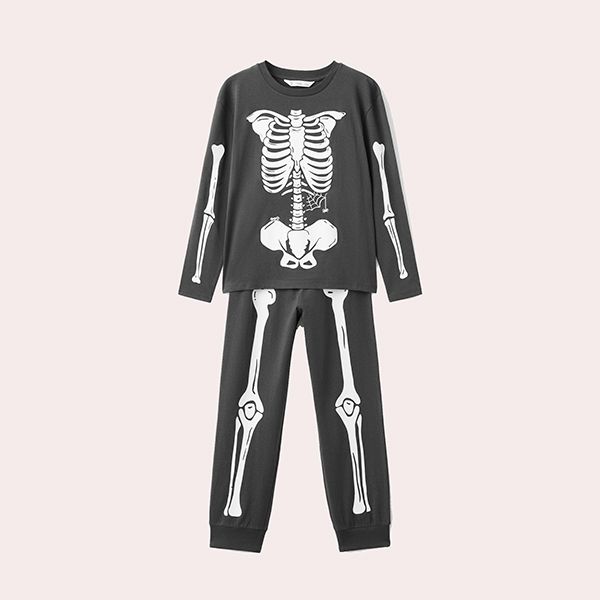 Pijama Esqueleto brilla en la Oscuridad de Mango