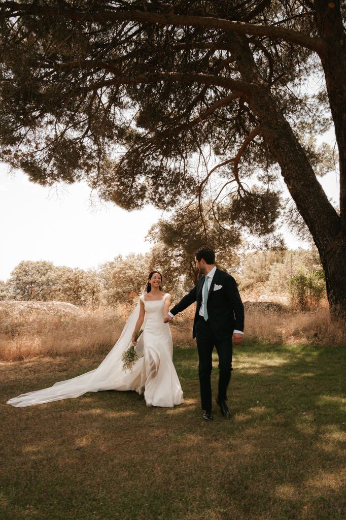 Boda en Madrid con vestido de novia de Fátima González
